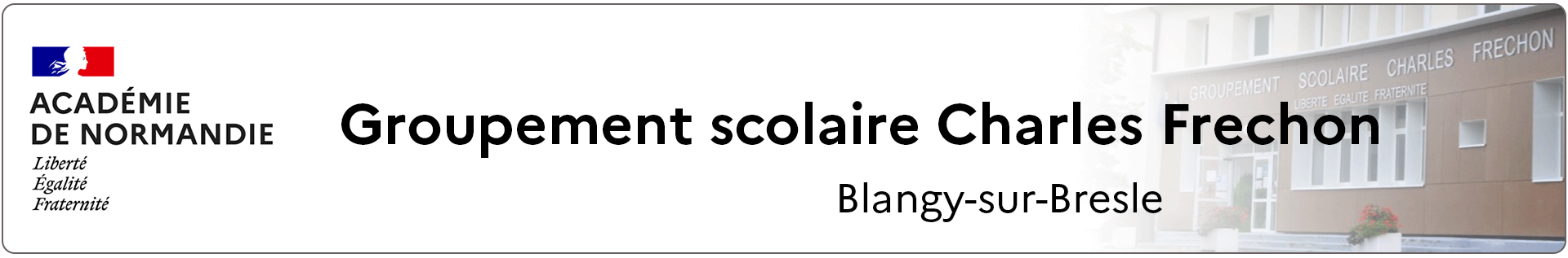 Bannière Normandie - Groupement scolaire Charles Frechon -  Blangy-sur-Bresle