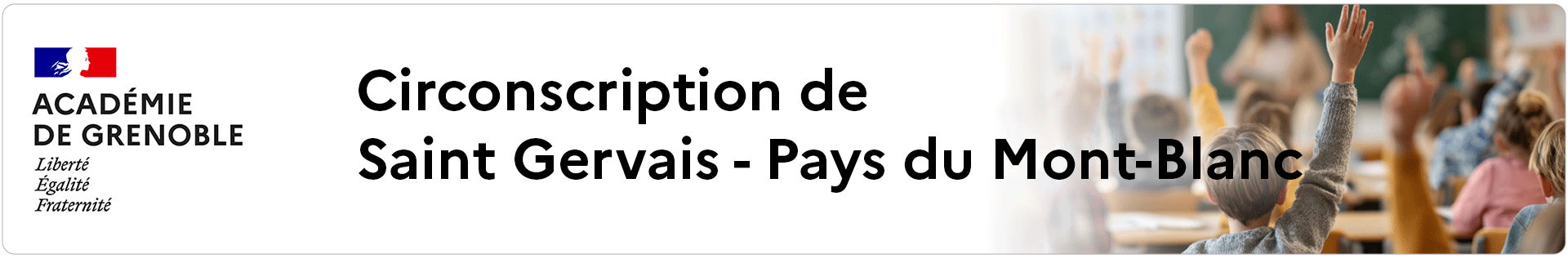 Bannière Circonscription de St Gervais - Pays du Mont-Blanc