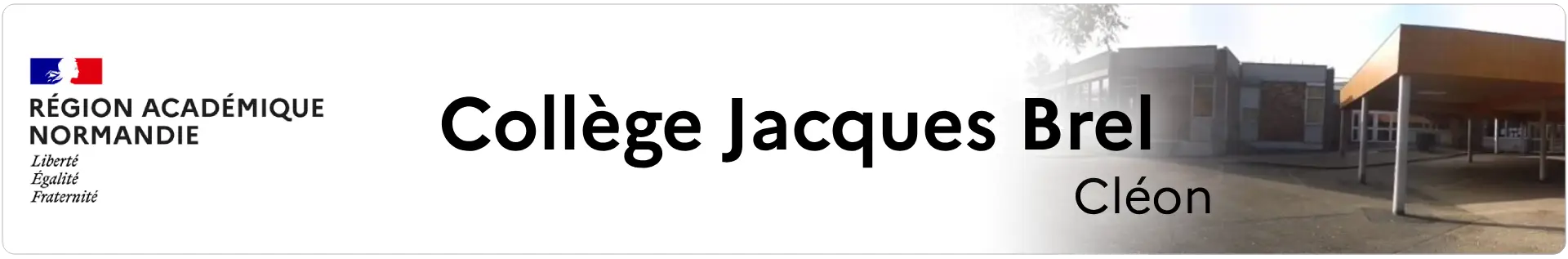 Bannière Normandie - Collège Jacques Brel - Cléon