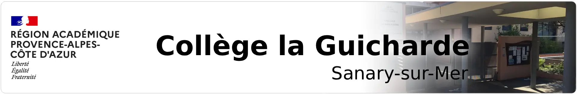 Bannière Provence-Alpes-Côte d'Azur - Collège la Guicharde - Sanary-sur-Mer