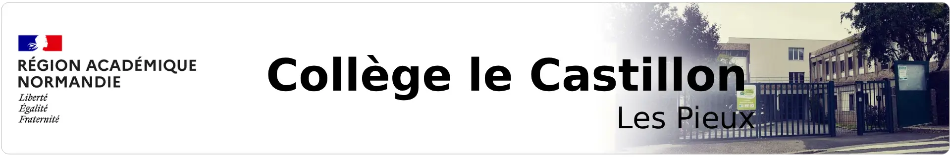 Bannière Normandie - Collège le Castillon - Les Pieux
