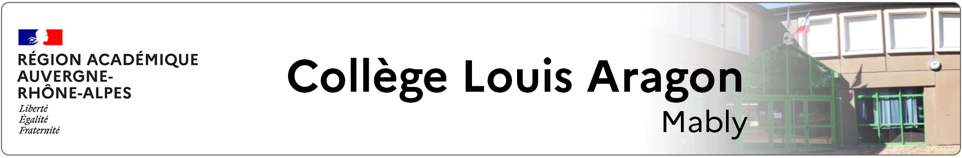 Bannière Collège Louis Aragon - Mably (42)