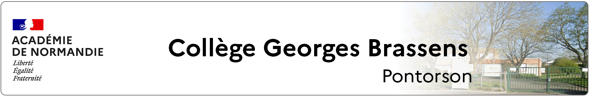 Bannière Normandie - Collège Georges Brassens - Pontorson
