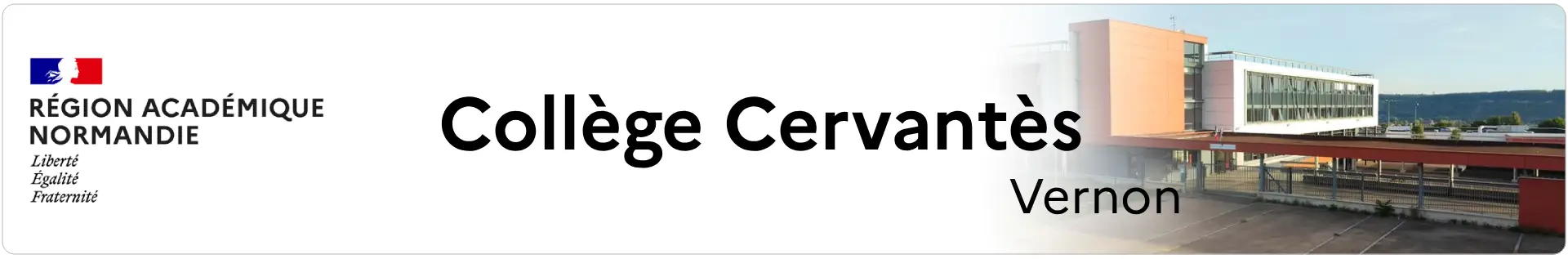 Bannière Normandie - Collège Cervantès - Vernon