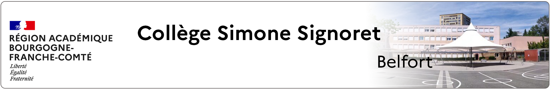 Bannière Bourgogne-Franche-Comté - Collège Simone Signoret - Belfort