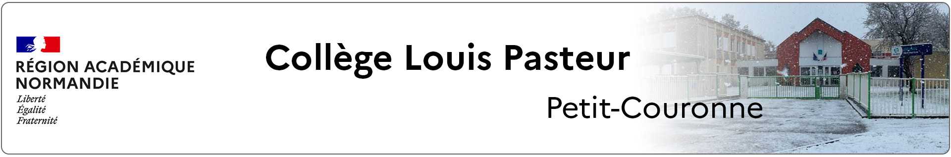 Bannière Normandie - Collège Louis Pasteur - Petit-Couronne
