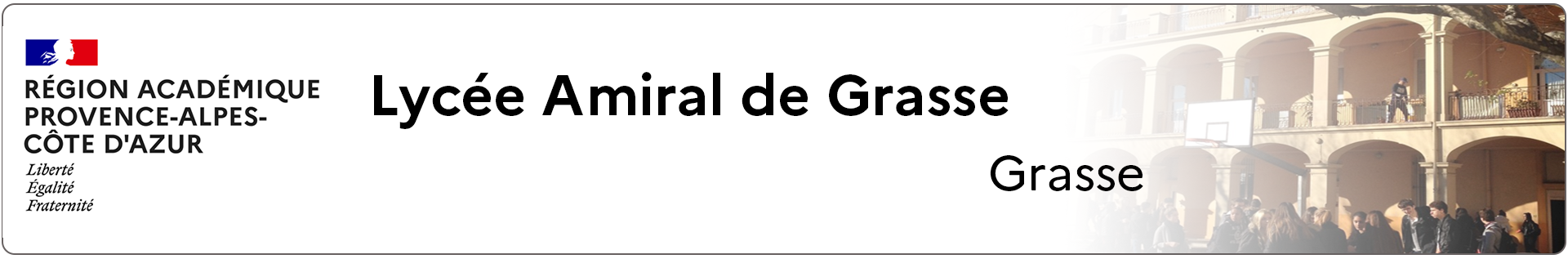 Bannière Provence-Alpes-Côte d'Azur - Lycée Amiral de Grasse - Grasse