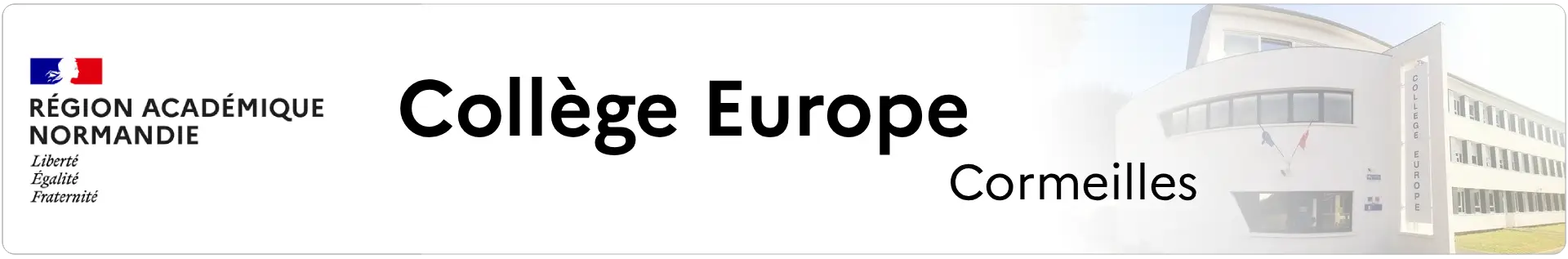 Bannière Normandie - Collège Europe - Cormeilles