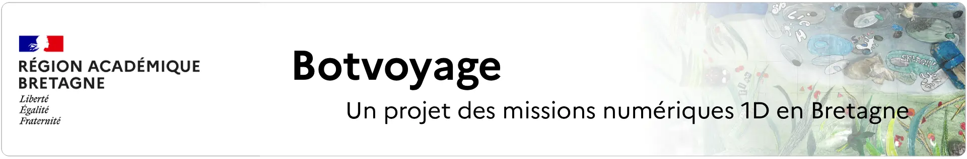 Bannière Botvoyage - un projet des missions numériques 1D en Bretagne