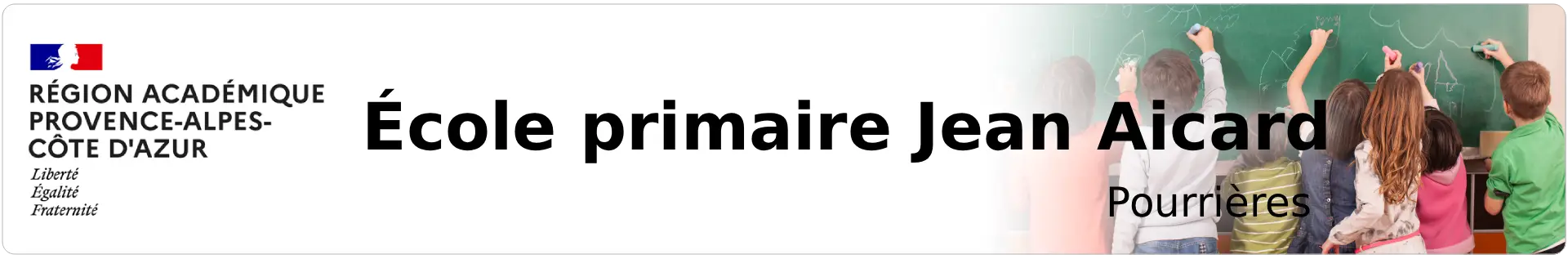 Bannière Provence-Alpes-Côte d'Azur - École primaire Jean Aicard - Pourrières
