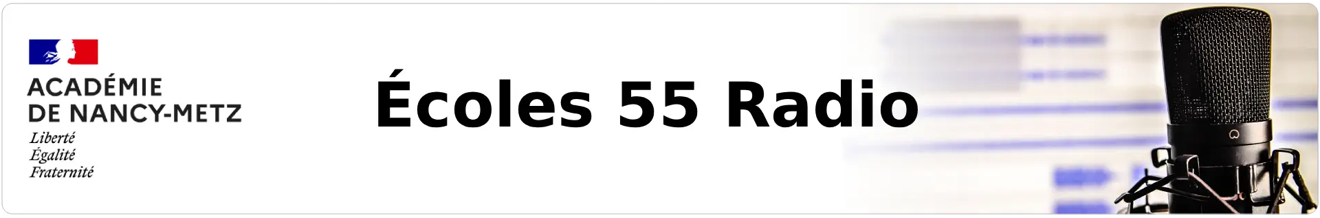 Bannière Écoles 55 Radio