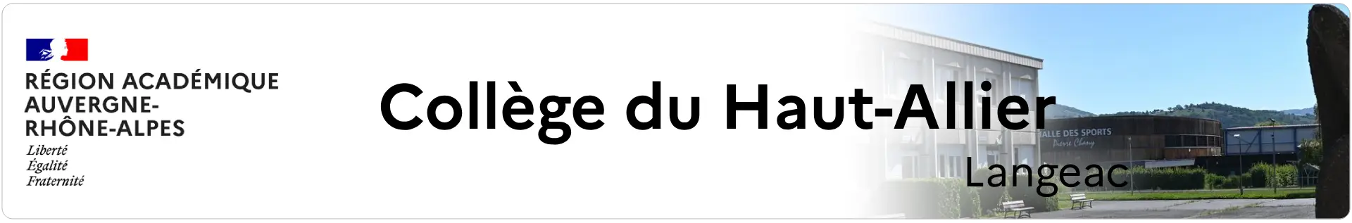 Bannière Auvergne Rhône-Alpes - Collège du Haut-Allier - Langeac