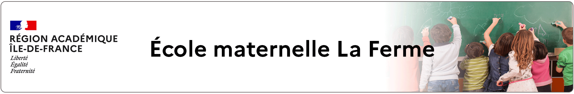 Bannière Île-de-France - École maternelle La Ferme - Le Plessis-Robinson