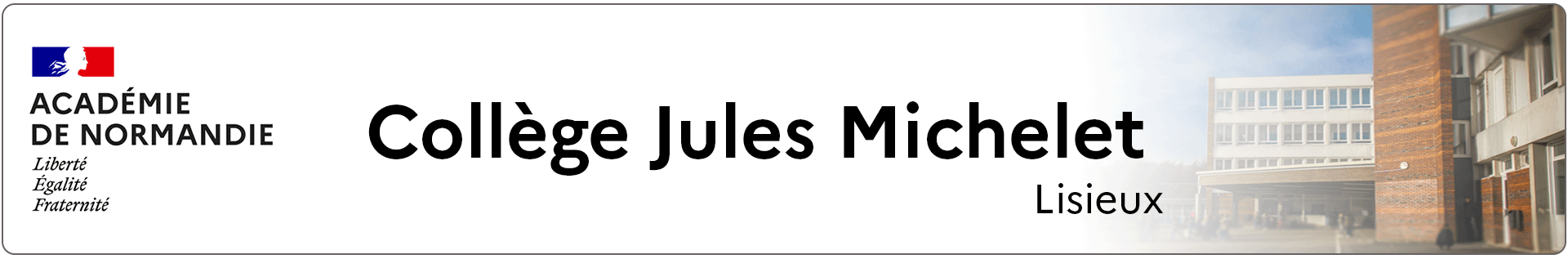 Bannière Normandie - Collège Jules Michelet - Lisieux