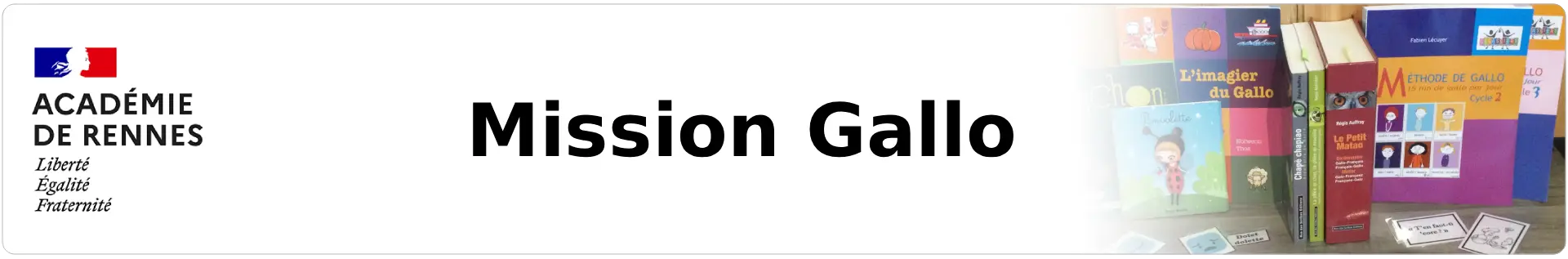 Bannière Mission Gallo - Académie de Rennes