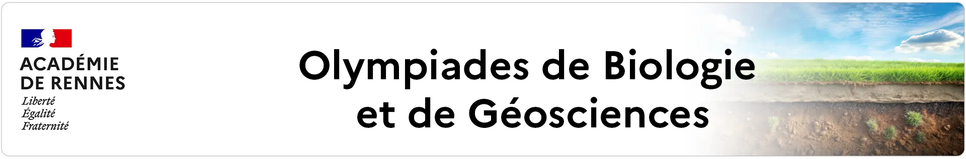 Bannière RENNES Olympiades de Biologie et de Géosciences