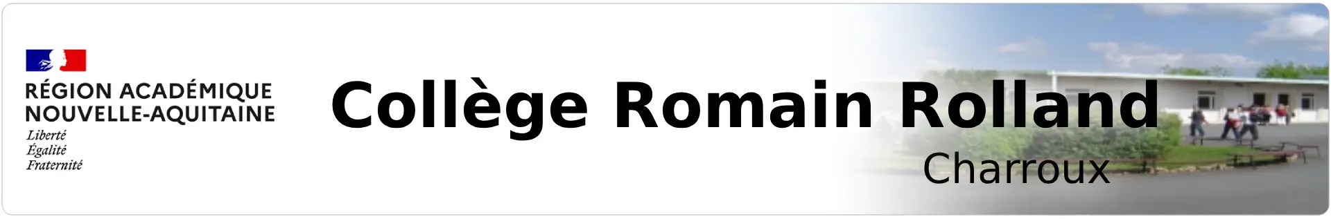 Bannière Nouvelle Aquitaine - Collège Romain Rolland - Charroux