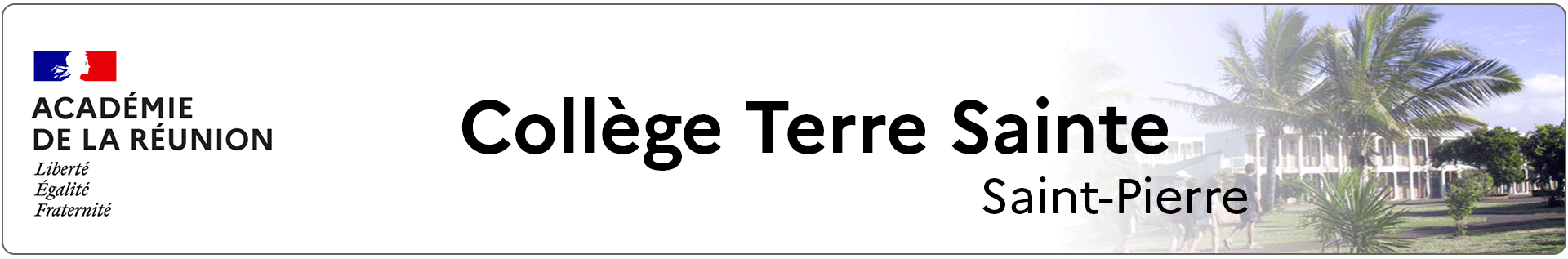 Bannière La Réunion - Collège Terre Sainte - Saint-Pierre