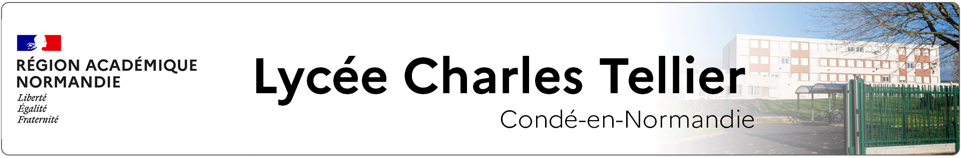 Bannière Normandie - Lycée Charles Tellier - Condé-en-Normandie