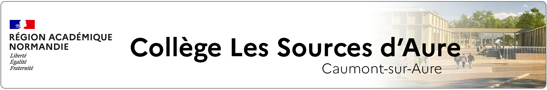 Bannière Normandie - Collège Les Sources d'Aure - Caumont-sur-Aure