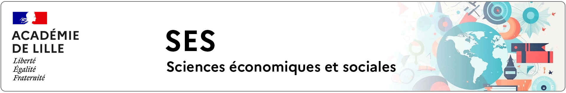 Bannière Sciences économiques et sociales – Académie de Lille