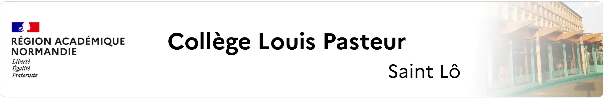Bannière Normandie - Collège Louis Pasteur - Saint lô
