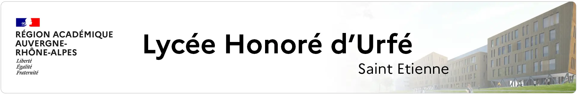 Bannière Auvergne-Rhône-Alpes - Lycée Honoré d'Urfé - Saint-Etienne