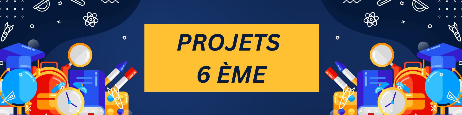 Bannière Les projets 6ème