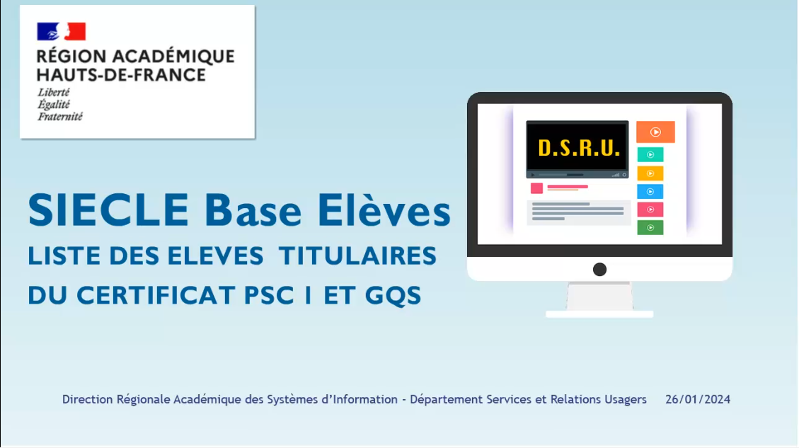 PodEduc Liste Élèves Titulaires Du Psc1 Et Gqs